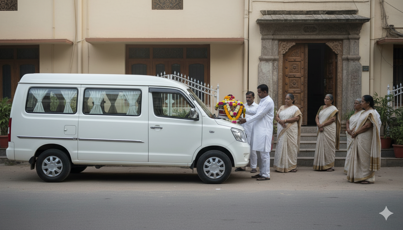 hearse van service hyderabad funeral transport